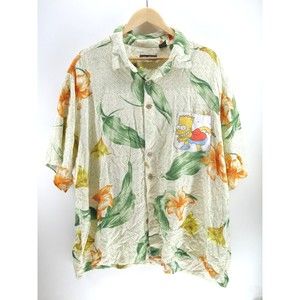 Puritan Button up ‎ Bart Simpson Hawaiian Shirt Bart Simpson Size 3XL